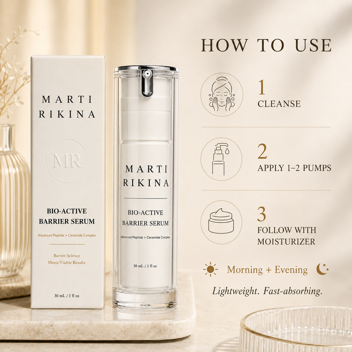 How to use MARTI RIKINA Bio-Active Barrier Serum